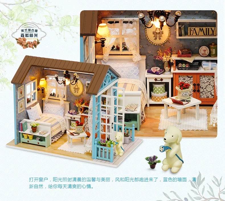 Zhiqu House diy House Manufacturer wholesale Senlan Time handcrafted assembly model House creative gifts are selling well Specification drawing