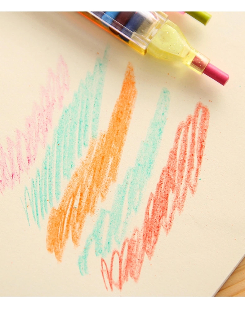 Factory wholesale creative and personalized crayons, 20-color crayons, safe, non-toxic and environmentally friendly, student creative student crayons ht Application Scenario