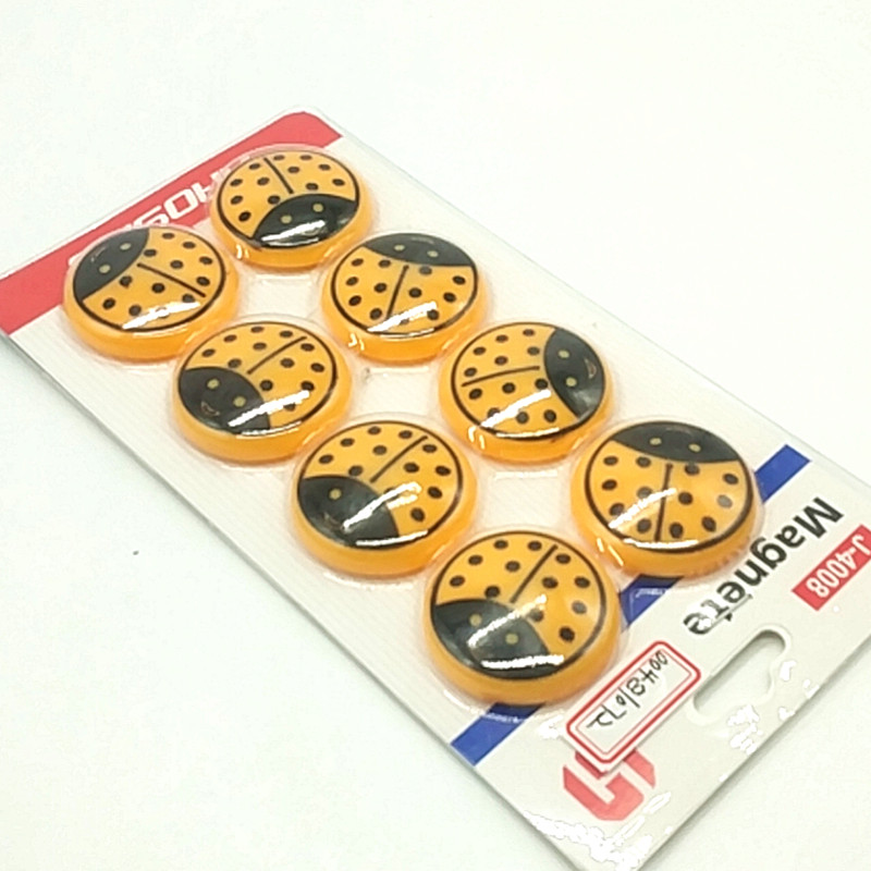 Sunshine Department Store J-4008 Seven-star Ladybug Magnetic Nail, Whiteboard Magnetic Particle, Teaching Magnet, Magnetic Nail, Cartoon Magnetic nail Specification image