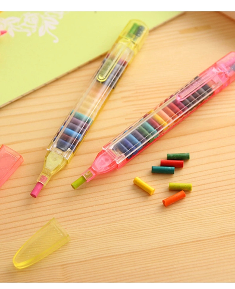 Factory wholesale creative and personalized crayons, 20-color crayons, safe, non-toxic and environmentally friendly, student creative student crayons ht Item Picture
