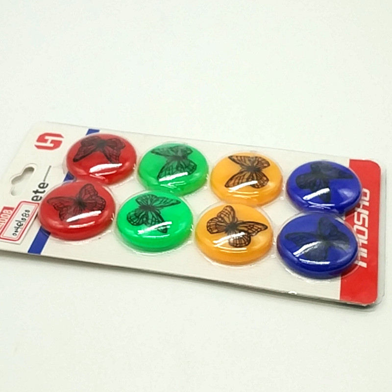 Sunshine Department Store H-4008 Teaching Magnetic attraction color butterfly magnetic clasp magnetic nail, 40mm diameter black magnet details Picture
