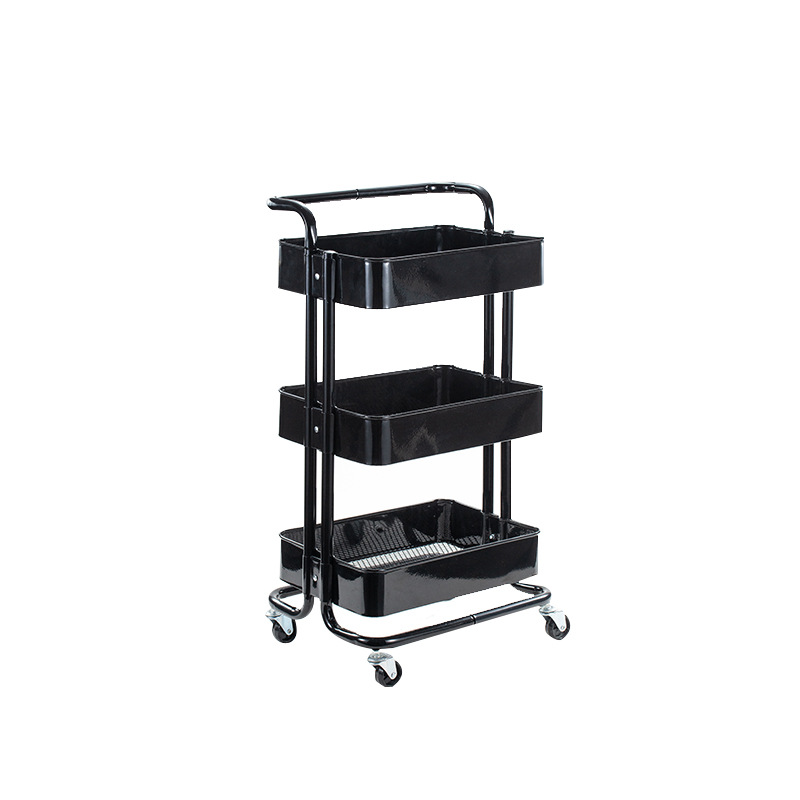 Kitchen storage rack, trolley, floor-standing trolley, multi-layer storage rack, multi-functional microwave oven rack, storage rack Item Picture