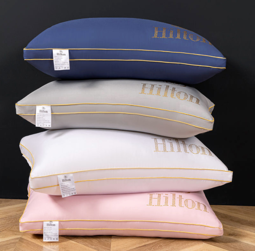 Hilton Pillow Hotel Pillows, adult pillow cores, wechat business best-selling pillow cores, feather silk cotton pillows, student dormitory pillows