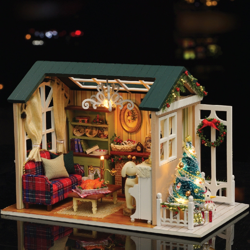 Zhiqu House diy House Manufacturer wholesale Senlan Time handcrafted assembly model House creative gifts are selling well details Picture