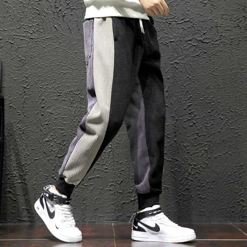 Lianxu Men's Wear: Corduroy skinny pants for men, trendy, casual, loose and plus-size Harem pants for men Specification image