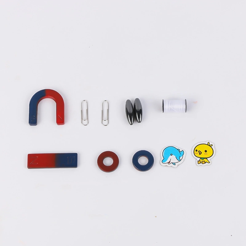 Wholesale magnet sets, physics experiment teaching AIDS, U-shaped magnets, early education toys for students, ring-shaped magnets, combination stationery Specification drawing