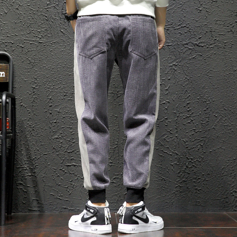 Lianxu Men's Wear: Corduroy skinny pants for men, trendy, casual, loose and plus-size Harem pants for men Application Scenario