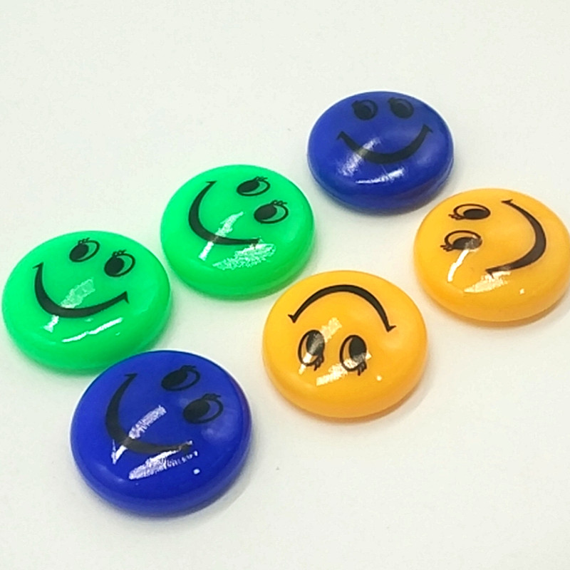 Sunshine Department Store X-3008 Smiling Face Magnetic Nail Blackboard Sticker Magnet 3CM Office and Teaching magnet details Picture