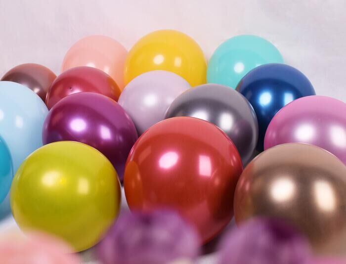 装饰气球  跨境12寸 珠光金属色气球  3.5g  珍珠球派对装饰飘空