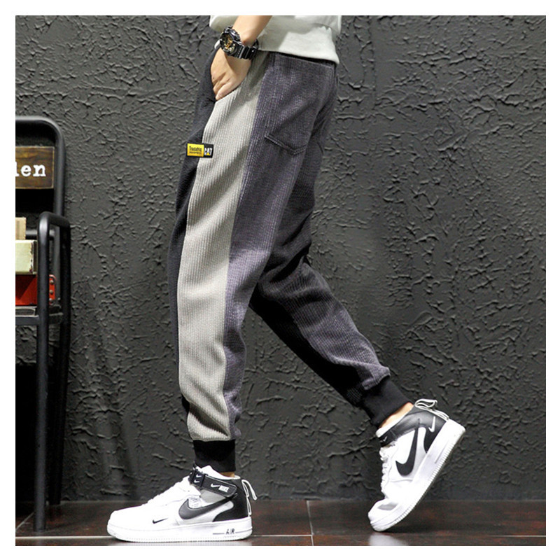 Lianxu Men's Wear: Corduroy skinny pants for men, trendy, casual, loose and plus-size Harem pants for men Item Picture