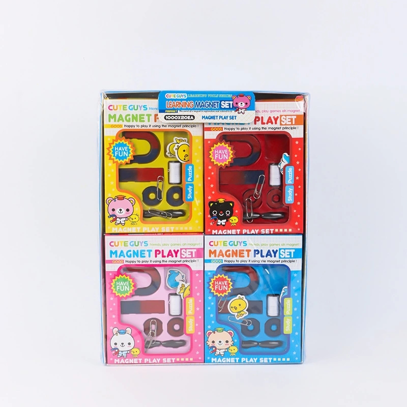 Wholesale magnet sets, physics experiment teaching AIDS, U-shaped magnets, early education toys for students, ring-shaped magnets, combination stationery details Picture