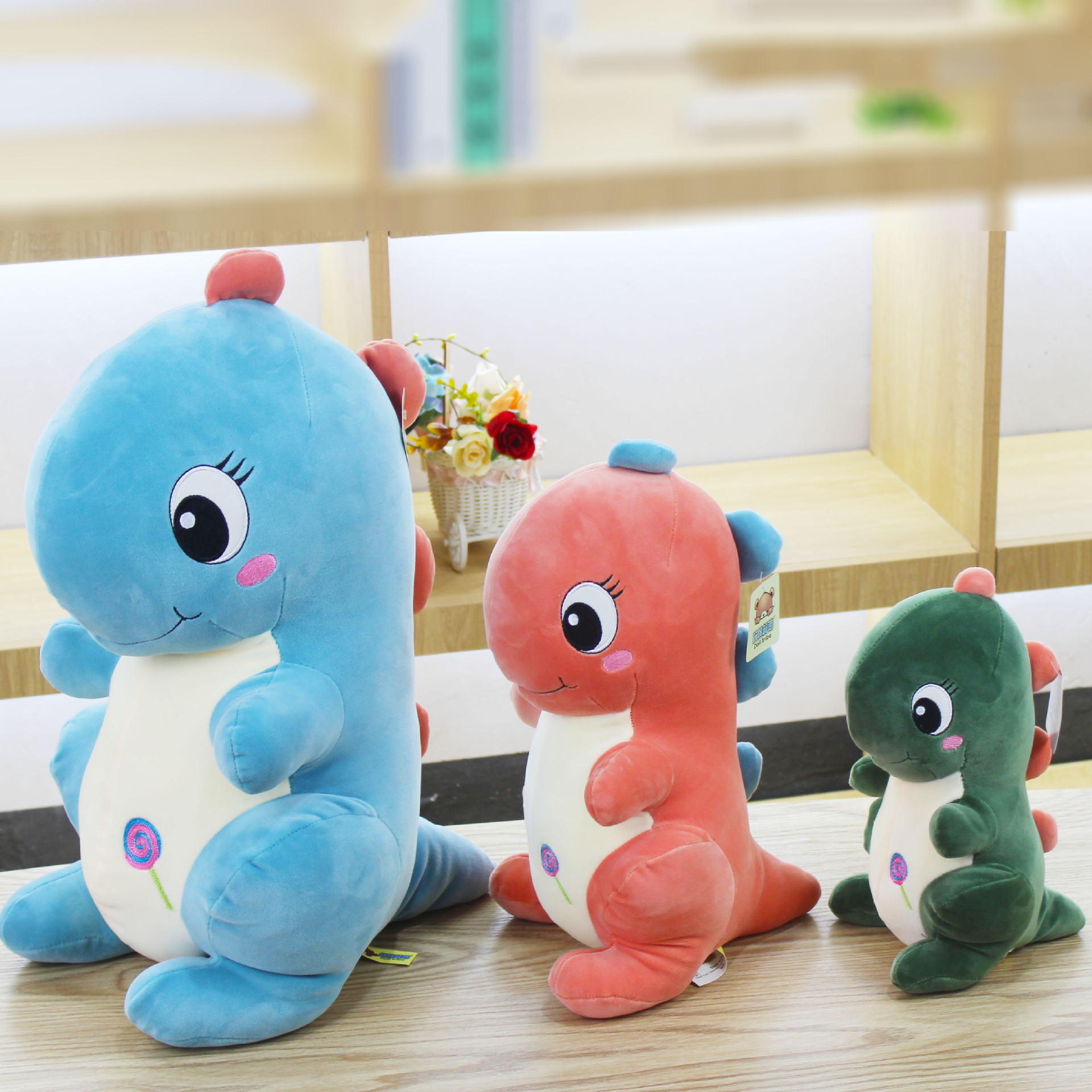 A new best-selling dinosaur plush toy doll, a cute doll tribe, and a birthday gift pillow for girls on festivals full figure