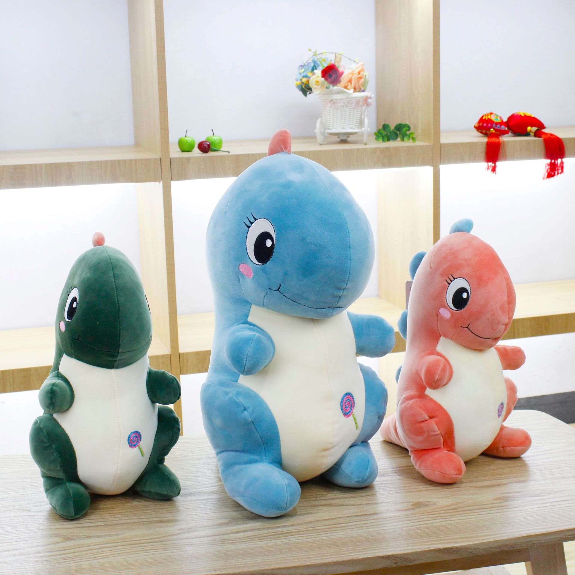A new best-selling dinosaur plush toy doll, a cute doll tribe, and a birthday gift pillow for girls on festivals Item Picture