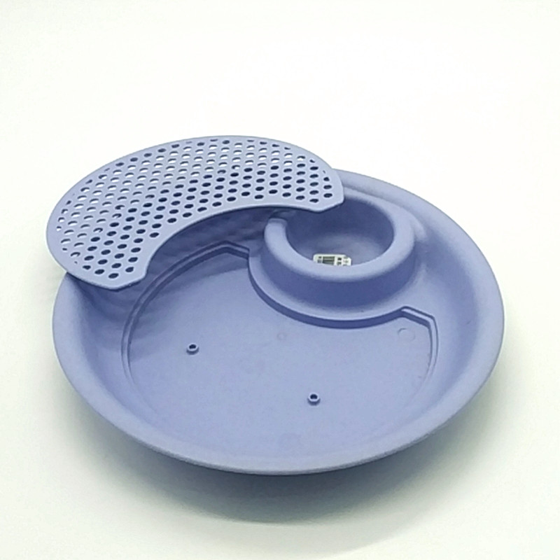 Sunshine Department Store's creative plastic dumpling plate, double-layer draining plate with vinegar dish, dumpling plate Specification image