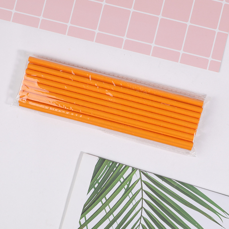 Disposable Coffee Milk Tea Drink Straws Individual Wrapping Straws Party Ideas Degradable Paper Straws details Picture