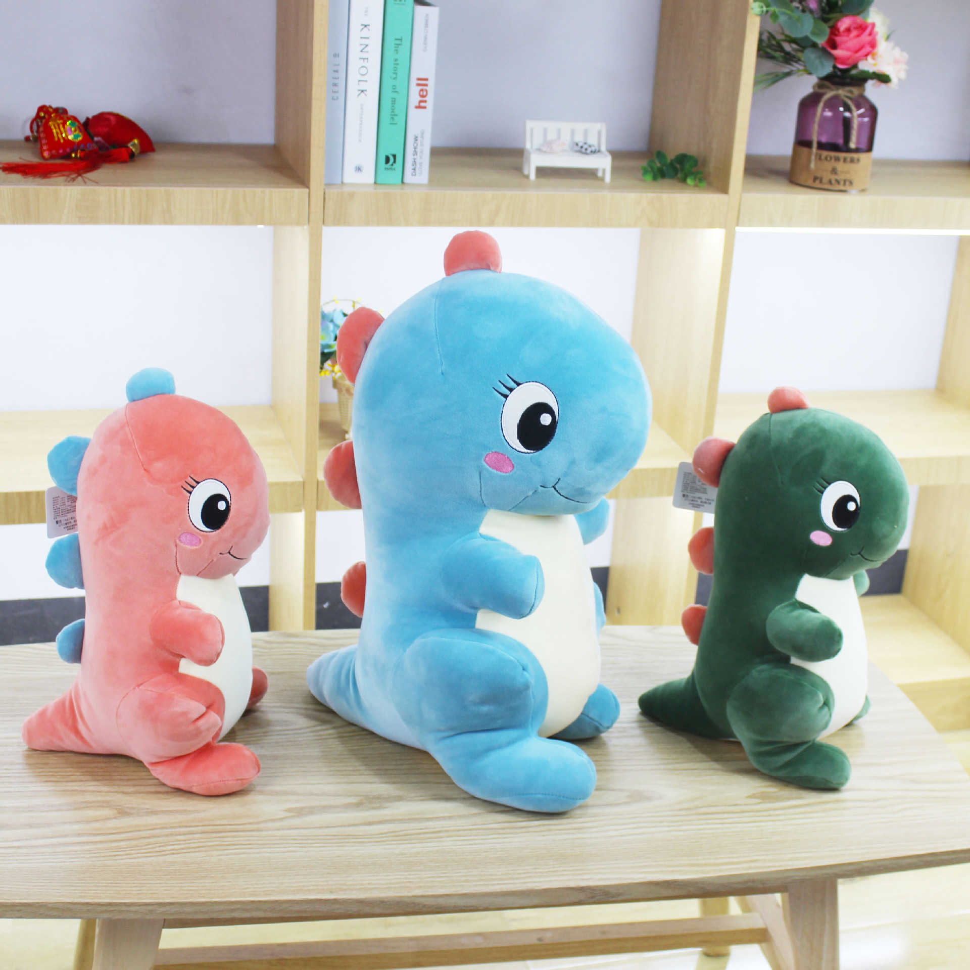A new best-selling dinosaur plush toy doll, a cute doll tribe, and a birthday gift pillow for girls on festivals details Picture