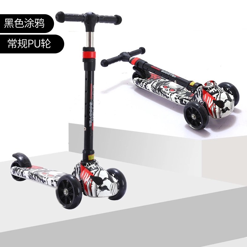 Factory direct sales of children's scooters for 2-6-10-year-old kids, three-in-one. Babies can ride and slide on one foot Item Picture