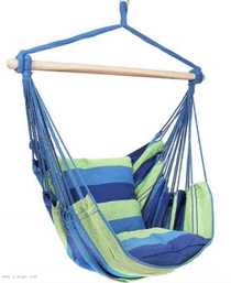Wooden stick hanging chair in dormitory bedroom artifact Student bedroom hanging chair indoor swing for children available