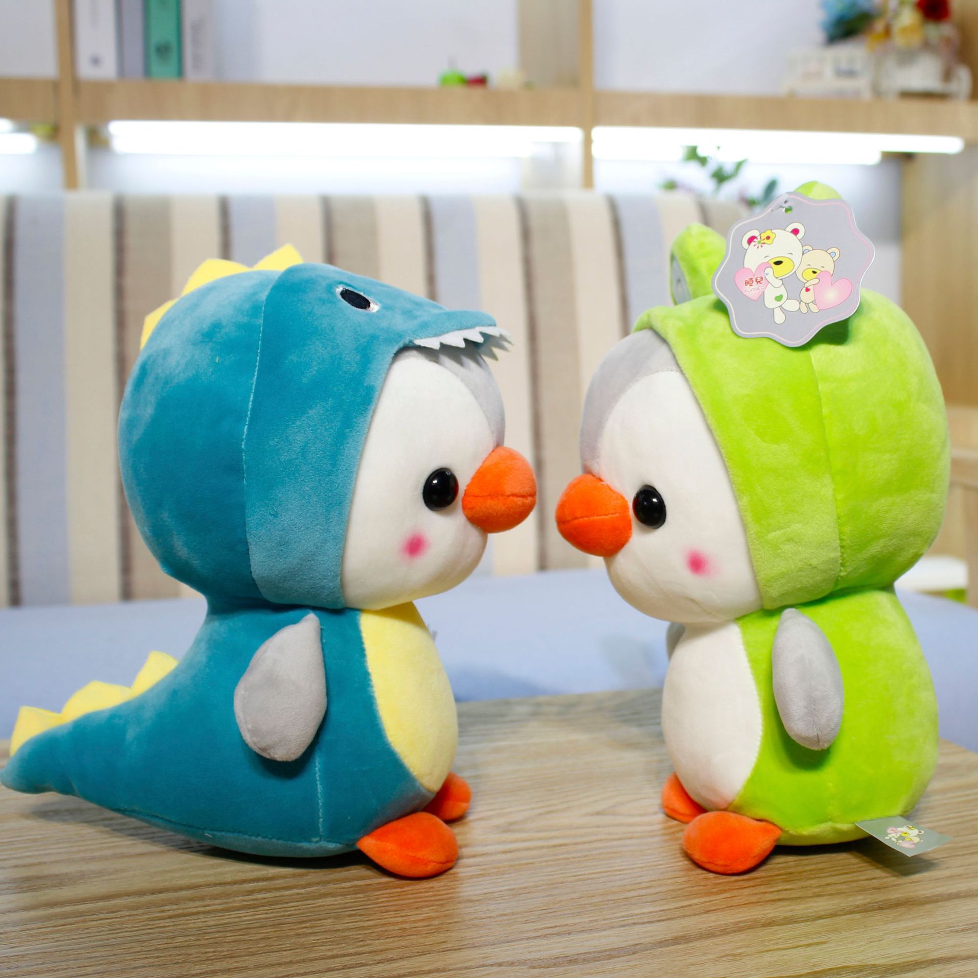 New best-selling, super cute and adorable penguin transformation plush toy figurines, claw machine dolls, children's toy gifts Application Scenario