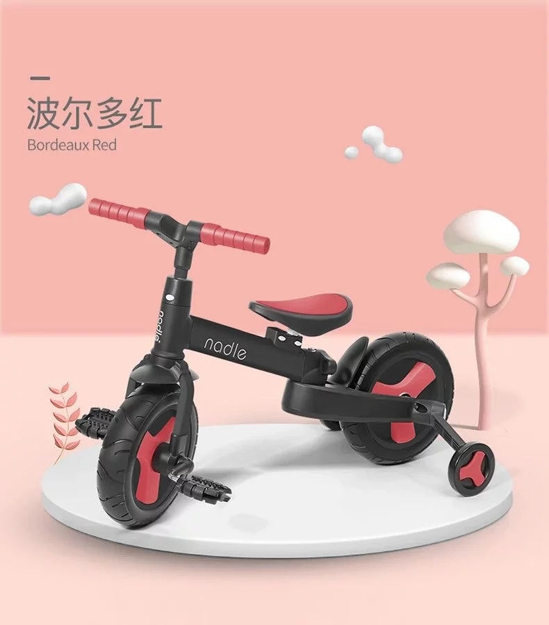 Children's balance scooter, pedal bicycle, two-in-one sliding baby, sliding and walking, liu-liu, 1-2-3 years old, natto, no details Picture