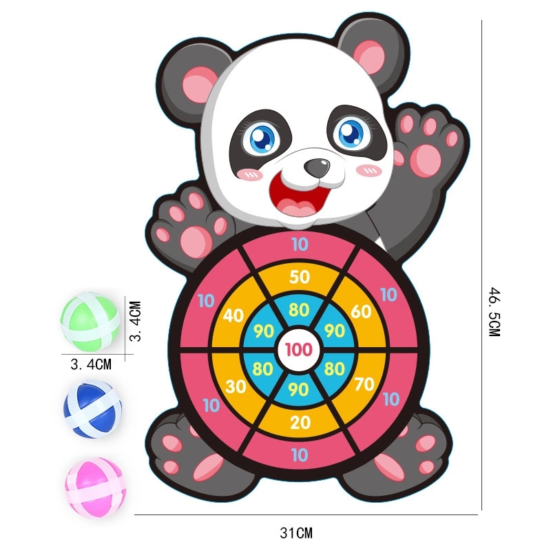 Cross-border toys, children's cartoon sticky target balls, suction cups, darts, target balls, indoor and outdoor throwing sticky ball interactive games Specification drawing