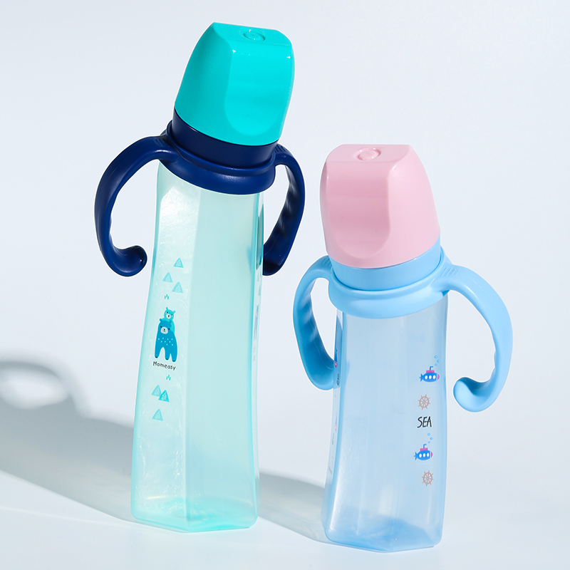 奶瓶pp奶瓶 宽口婴儿耐高温防胀气奶瓶150/240婴儿防摔奶瓶