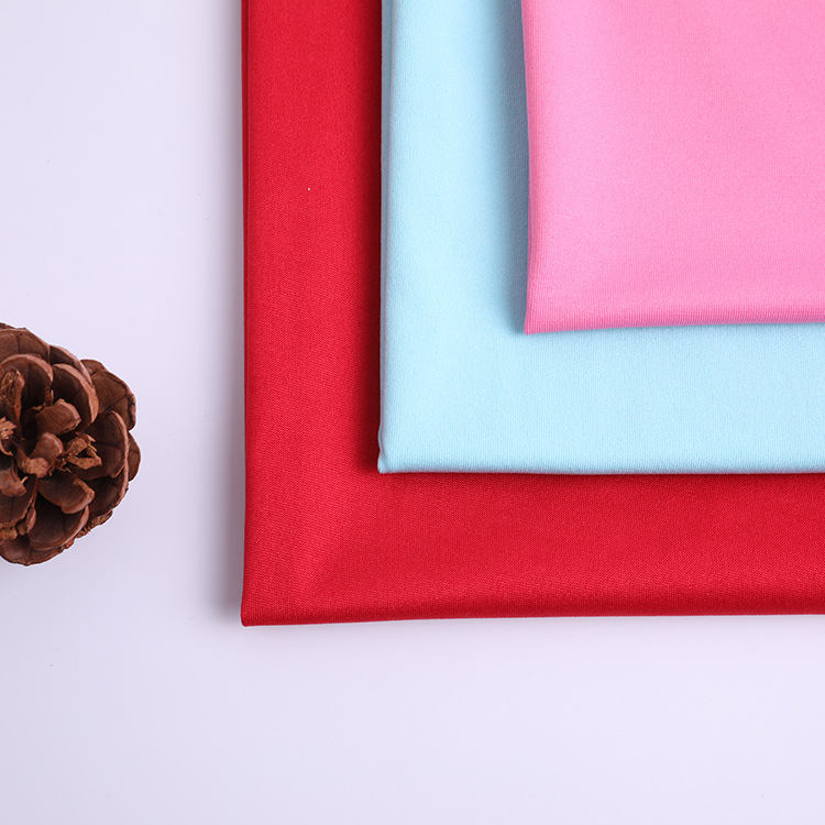 Milk silk stretch frame composite knitted fabric 180-gram four-sided sweat-wicking sports yoga wear fabric details Picture