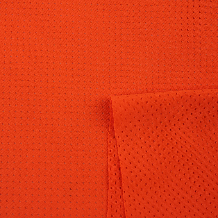 150g, 180g, 200g polyester and polyurethane butterfly mesh elastic interlocking mesh fabric quick-drying sports mesh fabric in stock details Picture