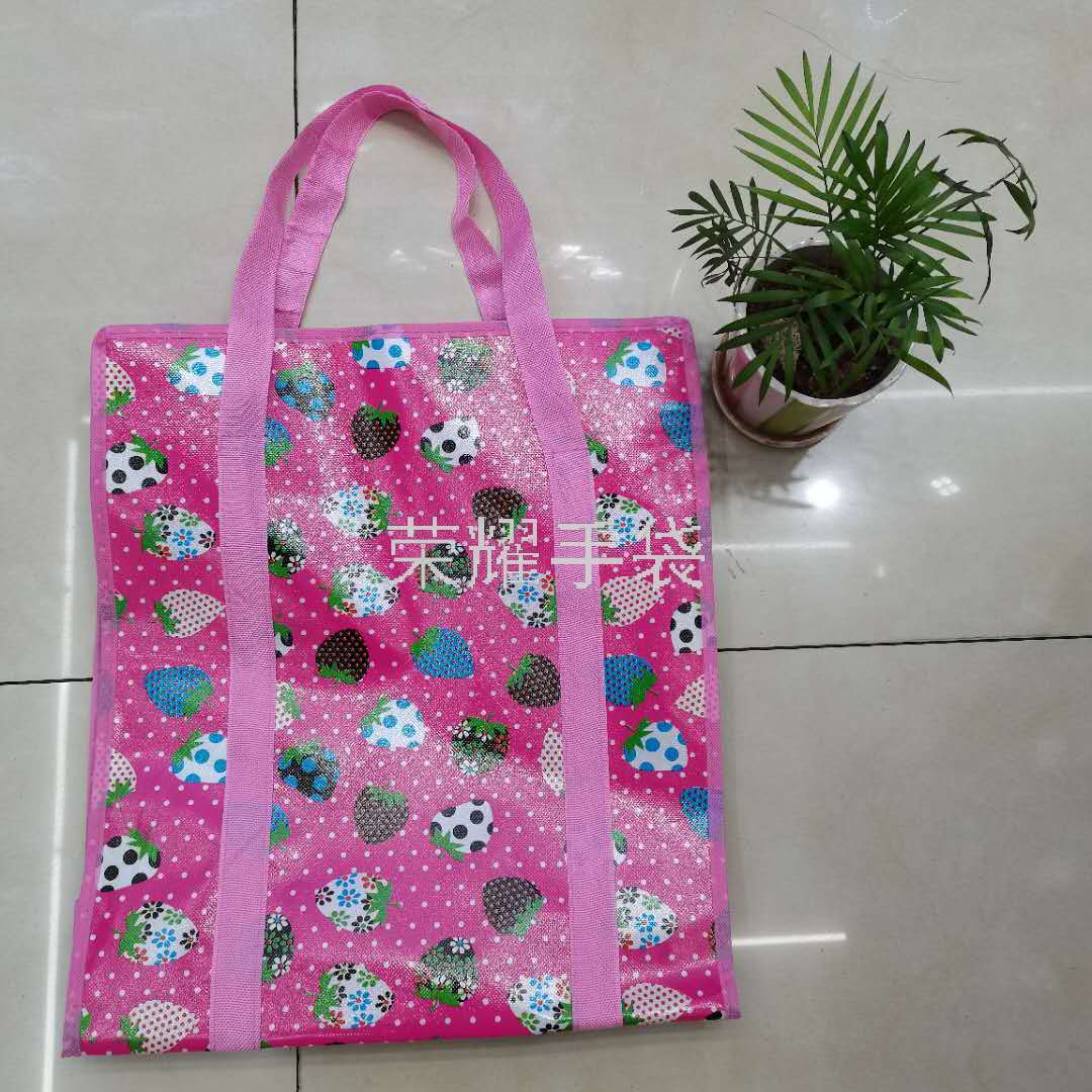 Woven Bag Shopping Bag Duffel Bag Snakeskin Bag Can Be Customized Factory Direct Sales Specification drawing