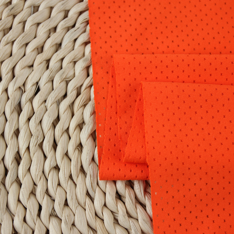 150g, 180g, 200g polyester and polyurethane butterfly mesh elastic interlocking mesh fabric quick-drying sports mesh fabric in stock Specification image