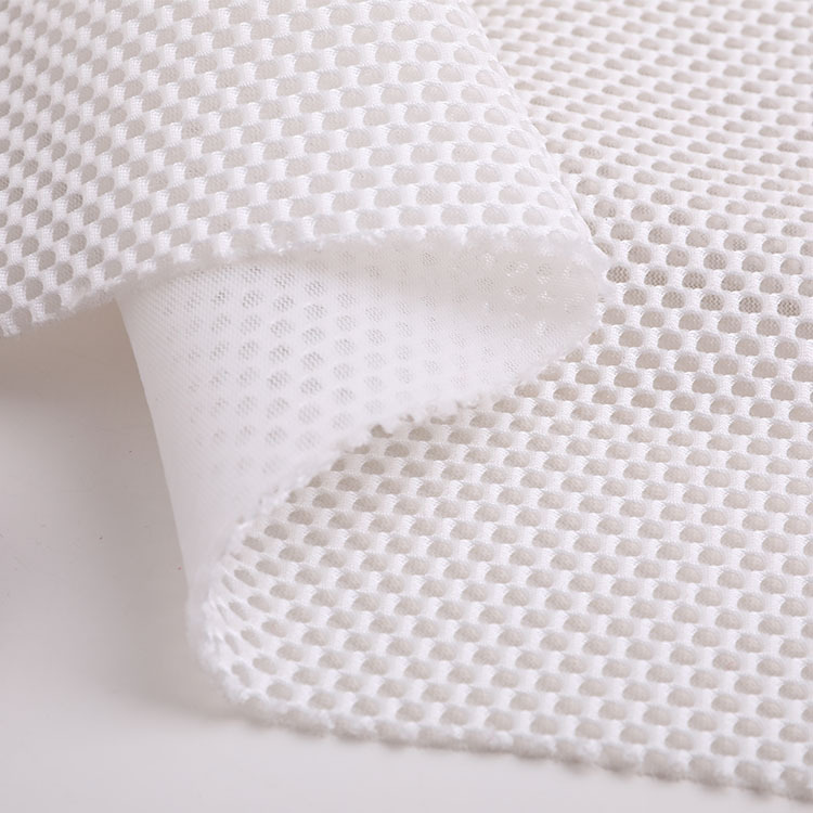 All-polyester sandwich mesh fabric dyed single-bottom mahjong mesh fabric for spring and summer luggage and shoe materials knitted mesh fabric Specification image