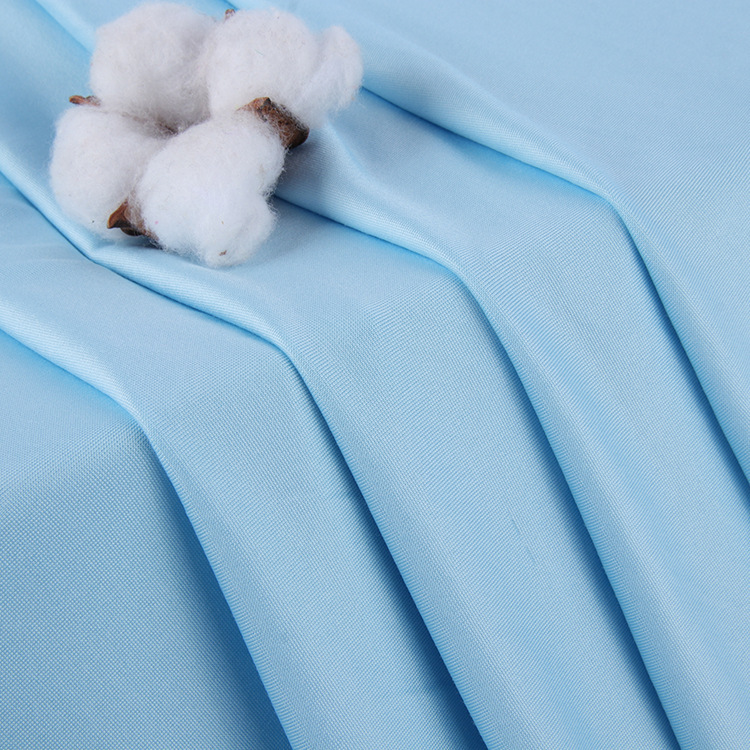 175/140g milk silk frame polyester ammonia single-sided sweat fabric four-sided elastic Lycra fabric T-shirt knitted fabric details Picture