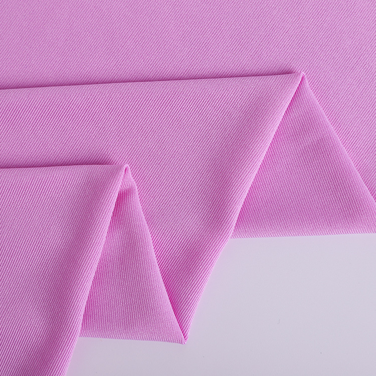 Milk silk stretched-frame knitted polyester elastic fabric for women's T-shirts, swimsuits and pajamas Specification image