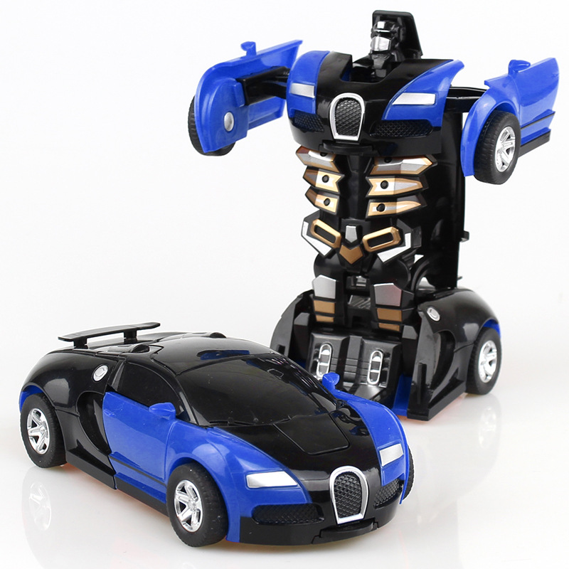 Novel toys, children's transformable toys, car transformers, transformable car robots, children's toys, wholesale from street stalls details Picture