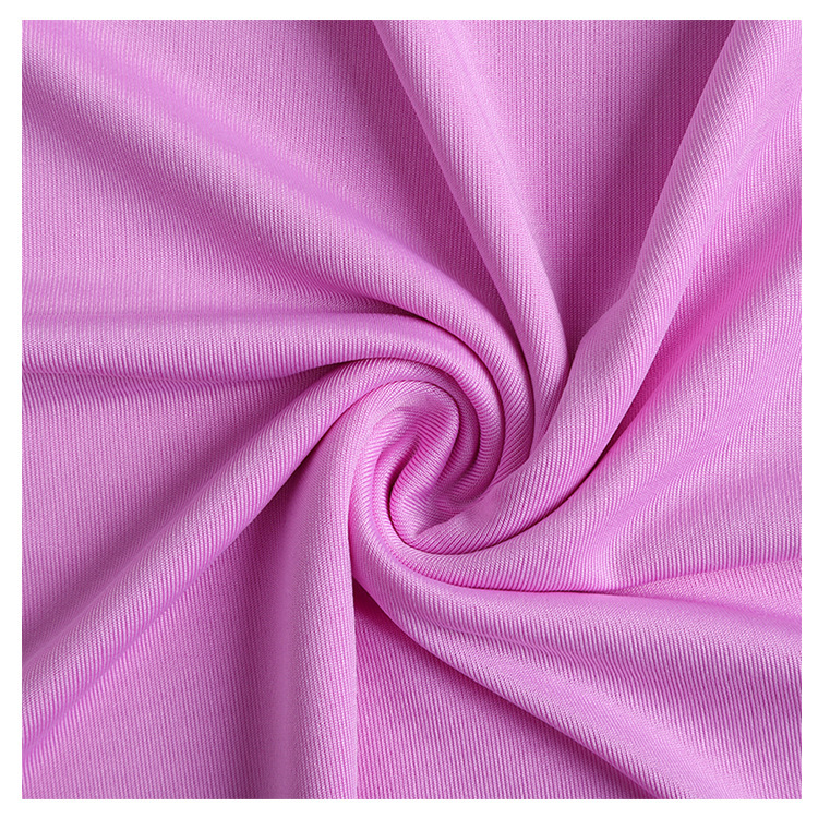 Milk silk stretched-frame knitted polyester elastic fabric for women's T-shirts, swimsuits and pajamas