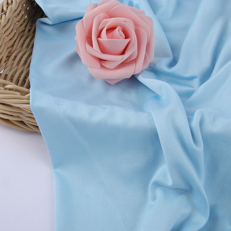 175/140g milk silk frame polyester ammonia single-sided sweat fabric four-sided elastic Lycra fabric T-shirt knitted fabric
