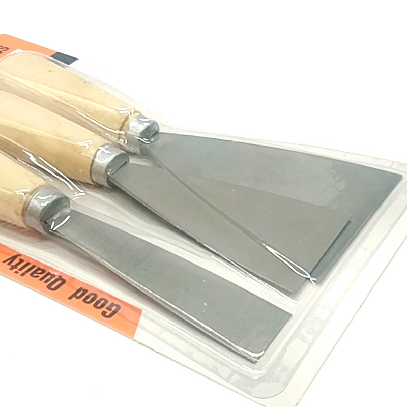 Sunshine Department Store 3PC putty knife 2.5cm,5cm,7.5cm wooden handle putty knife suction card Application Scenario