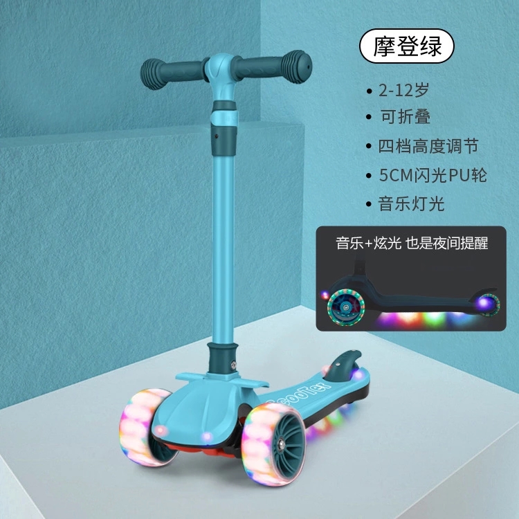 Scooter for children 2-3-6- children over 8 years old, single-leg scooter, scooter, baby scooter, yo-yo details Picture