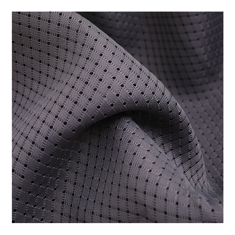 Factory direct sales of semi-gloss bird's eye fabric, full polyester sandwich mesh fabric, encrypted running shoes, bags, seat cushions and warp woven mesh fabric Item Picture