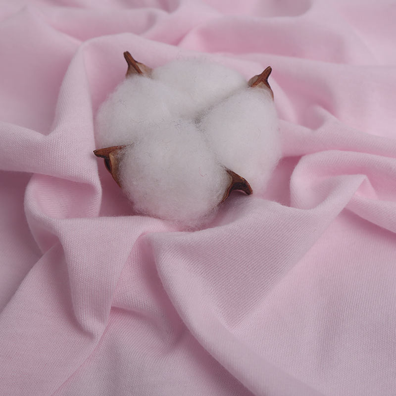 All-cotton single-sided sweat fabric, moisture-absorbent, breathable, skin-friendly and elastic underwear lining fabric, knitted fabric, T-shirt fabric Specification image