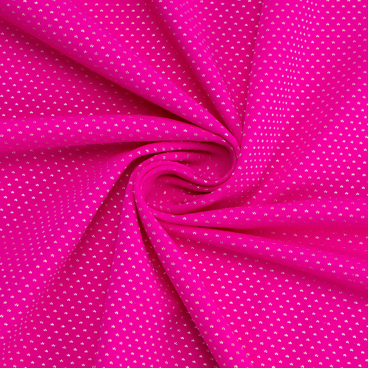 Nylon jacquard dot Lycra fabric, elastic spandex fabric for underwear, swimsuits, sports shoes and accessories