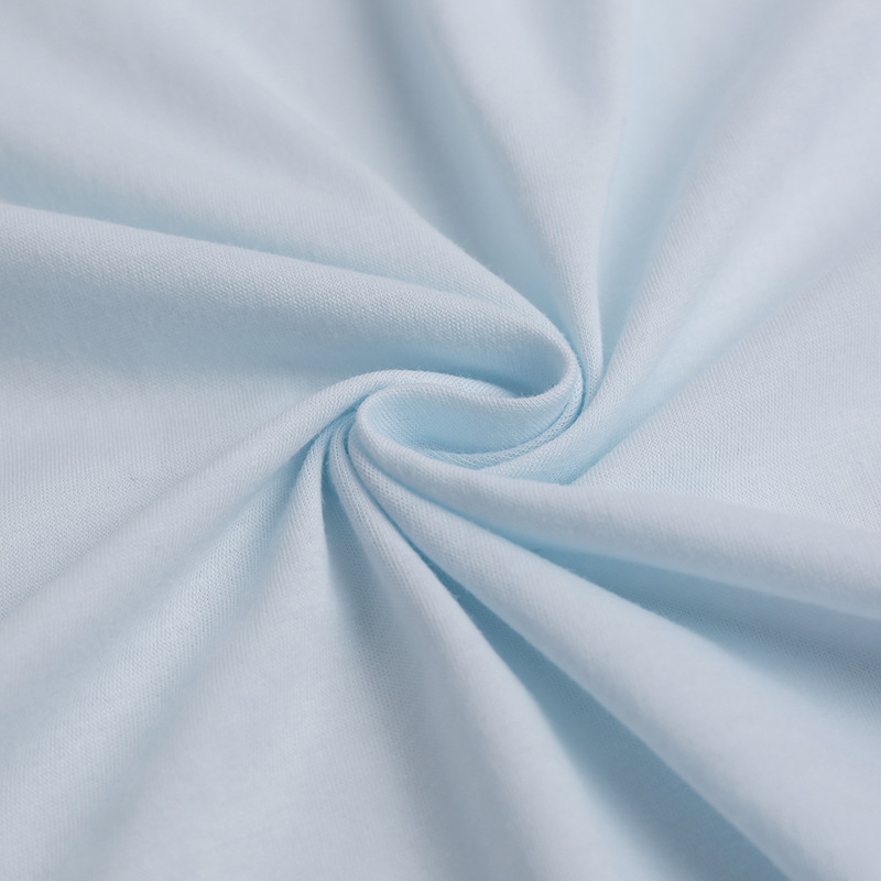All-cotton single-sided sweat fabric, moisture-absorbent, breathable, skin-friendly and elastic underwear lining fabric, knitted fabric, T-shirt fabric details Picture