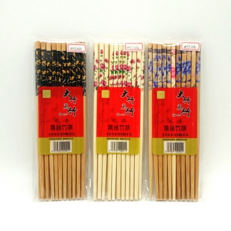 Sunshine Department Store 24cm craft printed chopsticks, household chopsticks, bamboo chopsticks