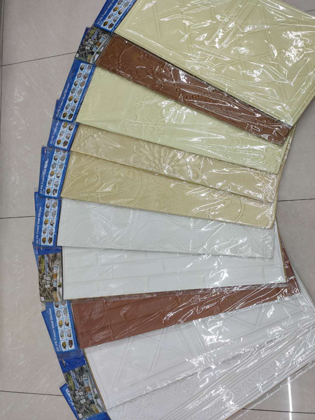 新品3D系列软包房间卧室客厅防水防污装饰墙贴细节图