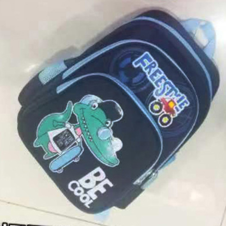 School bag cartoon spray picture light school bag