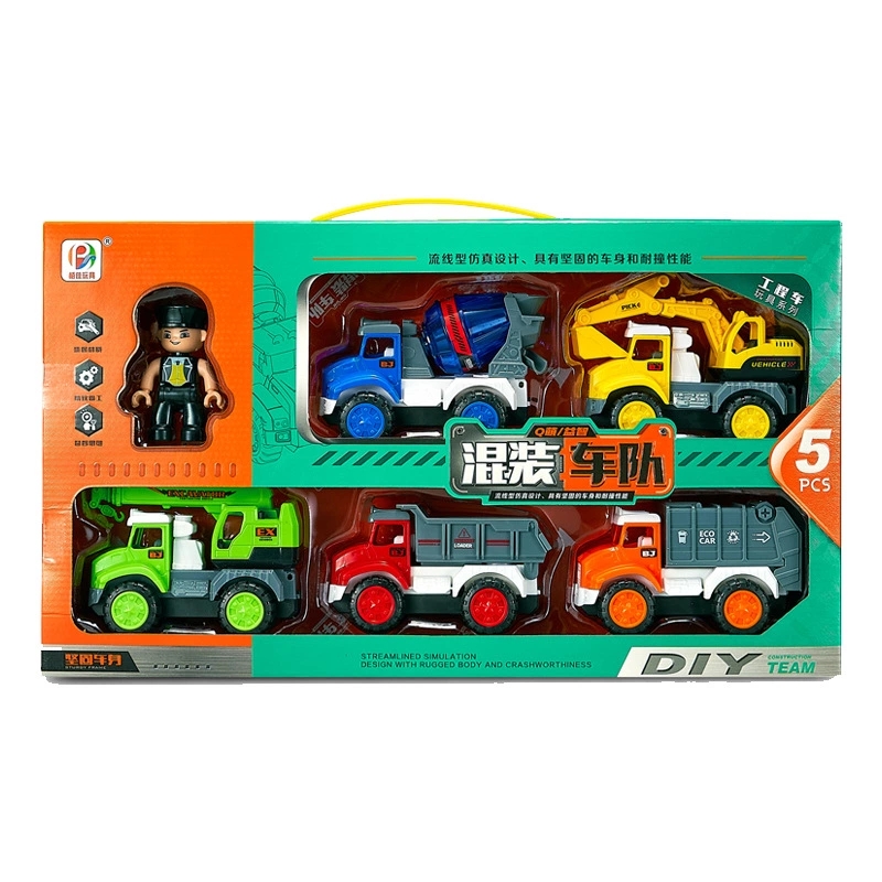 Wholesale of children's simulation inertial engineering vehicle model toys BJ658 role-playing inertial sanitation vehicle toy sets details Picture