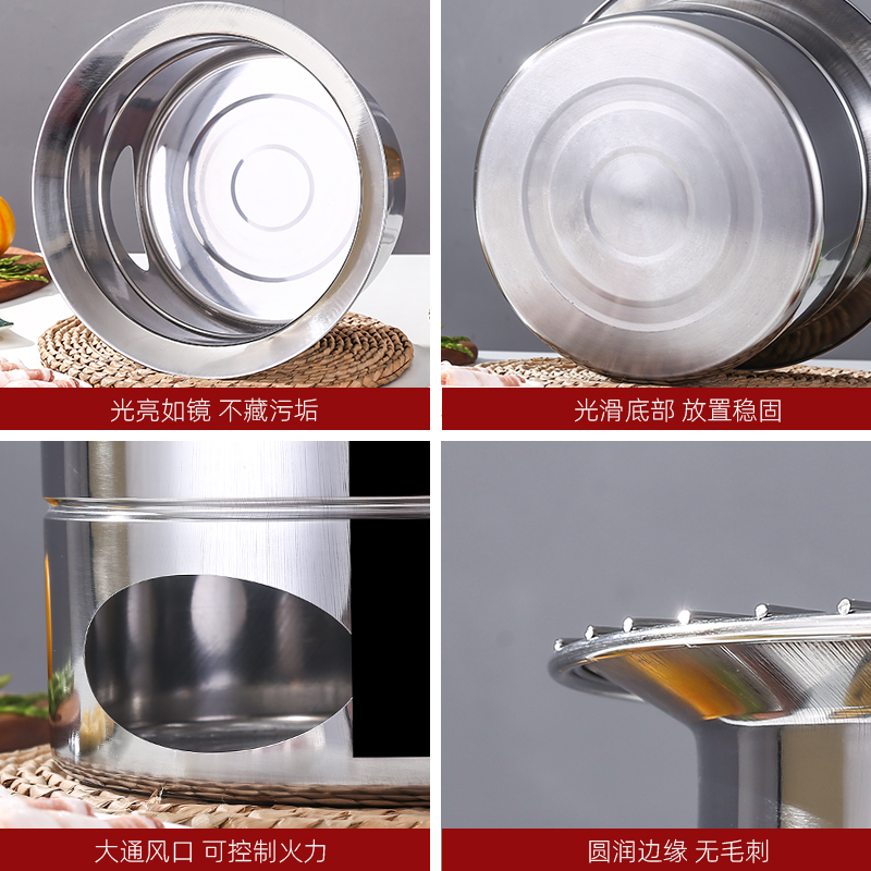 New barbecue pot, stainless steel barbecue pot, barbecue grill, stainless steel barbecue grill, barbecue supplies details Picture