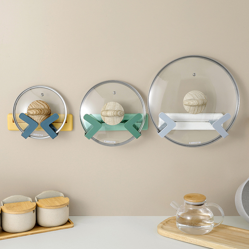 Wall-mounted kitchen storage rack without drilling holes, adjustable cutting board and chopping board storage rack Specification image