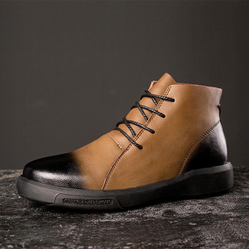 The new Martin boots for men's autumn and winter 2020 are trendy and fashionable Chelsea cowhide retro shoes Specification image