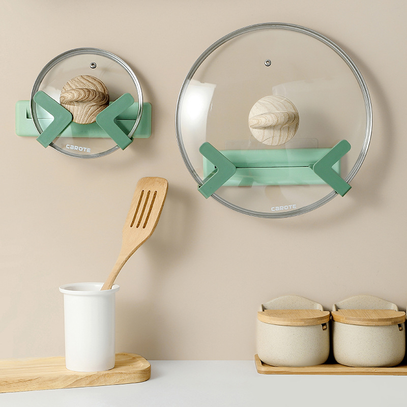 Wall-mounted kitchen storage rack without drilling holes, adjustable cutting board and chopping board storage rack details Picture